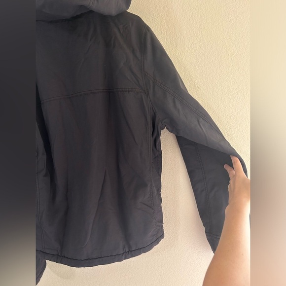 Rare Abercrombie & Fitch Lined Parka Men’s Size Large Hooded Jacket Fleece Lined - Picture 4 of 13